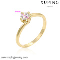 14218 xuping 14k color Environmental Copper jewelry women gold engagement ring